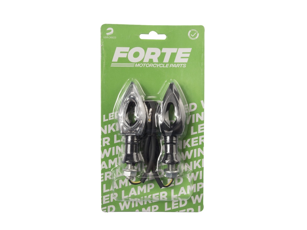 FARO GIRO LED 12V NEGRO TRIANGULO HUECO FORTE