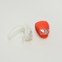 BALIZA TOPMEGA SET D/T SILICONA 2LED 3FUNCION C/SUJETADOR SIN PILAS