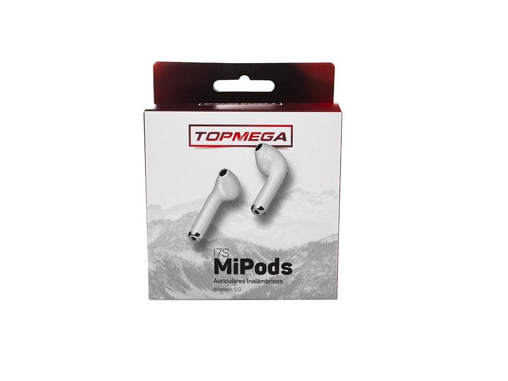 AURICULAR BLUETOOTH EARBUD C/ESTUCHE D CARGA BLANCO TOPMEGA