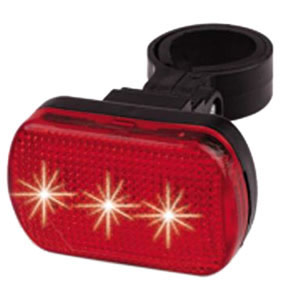 BALIZA TRASERA TOPMEGA 3 LED C/STOP C/SOPORTE