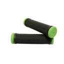 PUÑO MTB TPR 130MM BICOLOR NEGRO/VERDE