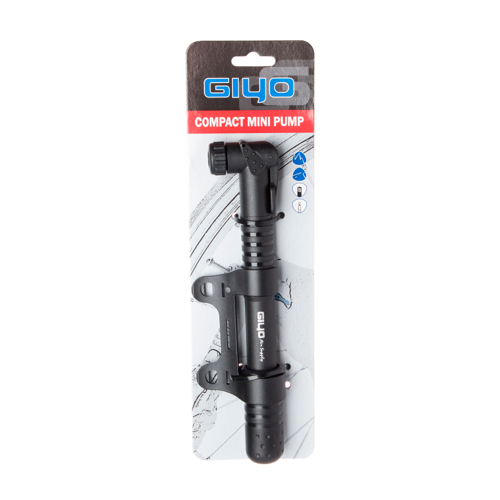 INFLADOR DE MANO MINI PVC 9'' 22MM GIYO D/ VALVULA