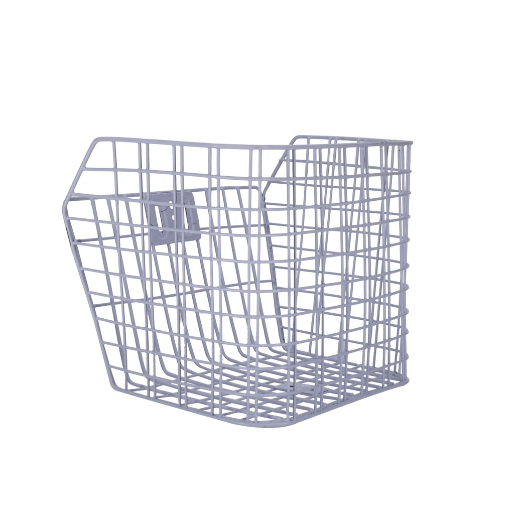 CANASTO ALAMBRE 34X27.5X24CM BLANCO REFORZADO