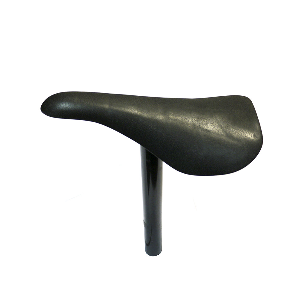 ASIENTO BMX 220x120MM CON CAÑO DE ALUMINIO Ø25.4x220MM NEGRO