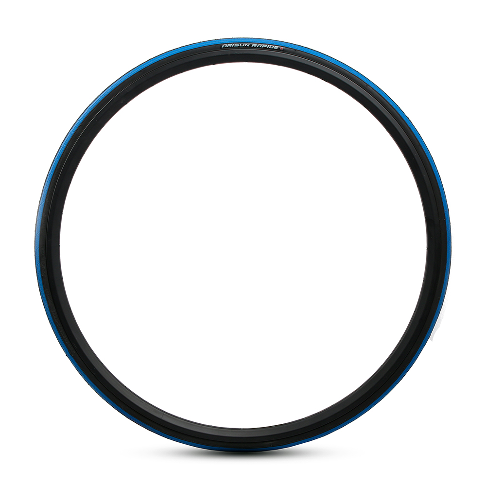 CUBIERTA 700X23C RUTA ARISUN RAPIDE WIRE BEAD 60TPI NEGRO/AZUL