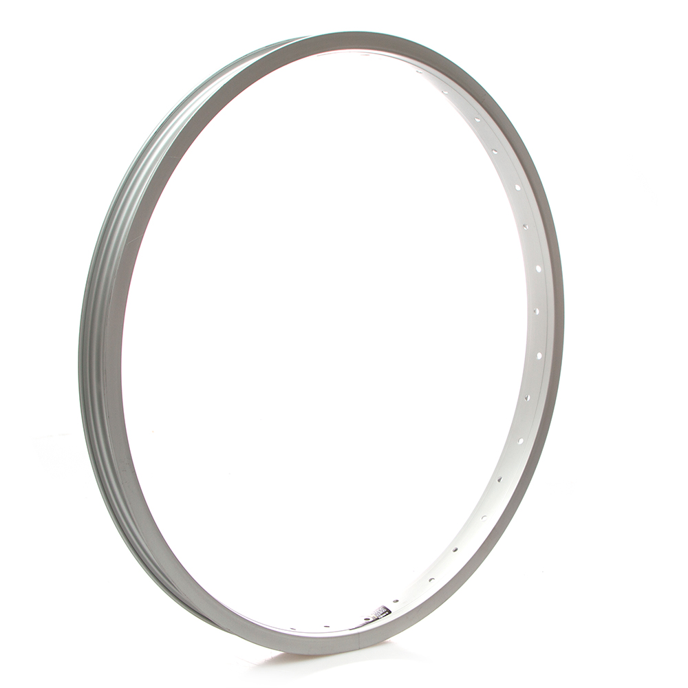 LLANTA 20'' 36 ALUMINIO AGUJERO PLATA