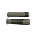 PUÑO MTB TPR 130MM BICOLOR GRIS C/TAPONES