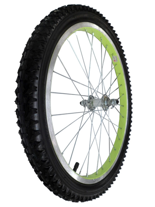 RUEDA 20'' LLANTA ALUMINIO VERDE PAR