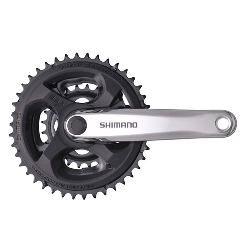 PLATO PALANCA TRIPLE MTB CUADRANTE 28-38-48TX170MM SHIMANO TOURNEY FC-M131 SIN CARTUCHO OEM