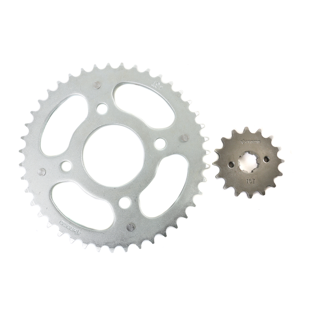 KIT KHROMO CORONA/PIÑON HONDA TITAN 150 43T/16T ACERO 1045