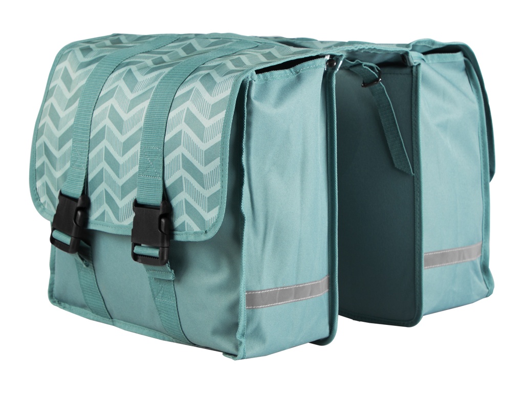 *BOLSO TIPO ALFORJA AL PORTAPAQUETE SET LINEAS CELESTE35 LTS