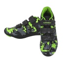 ZAPATILLA CICLISMO ROAD TOPMEGA NEGRA VERDE CAMUFLADA T46