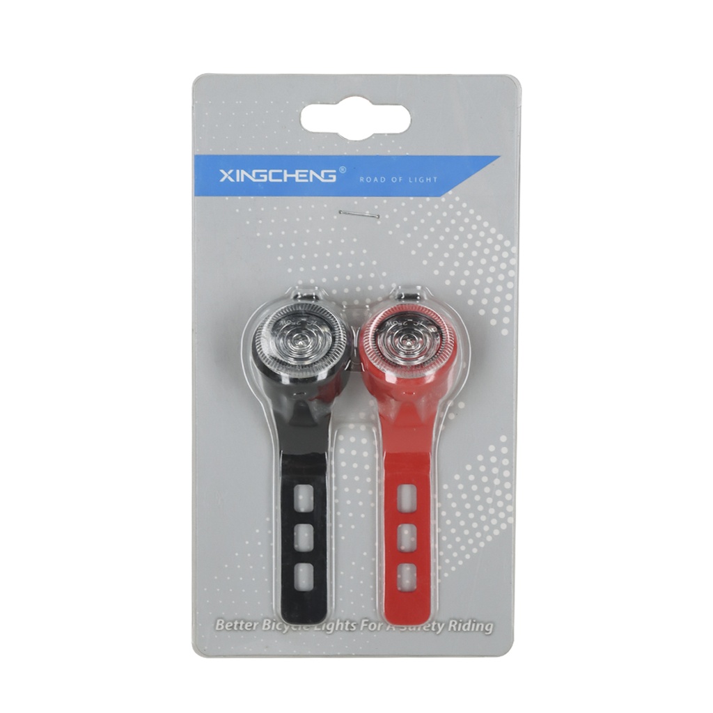 BALIZA SET BLANCAS SILICONA REDOND 1 LED 4 FUNCIONES