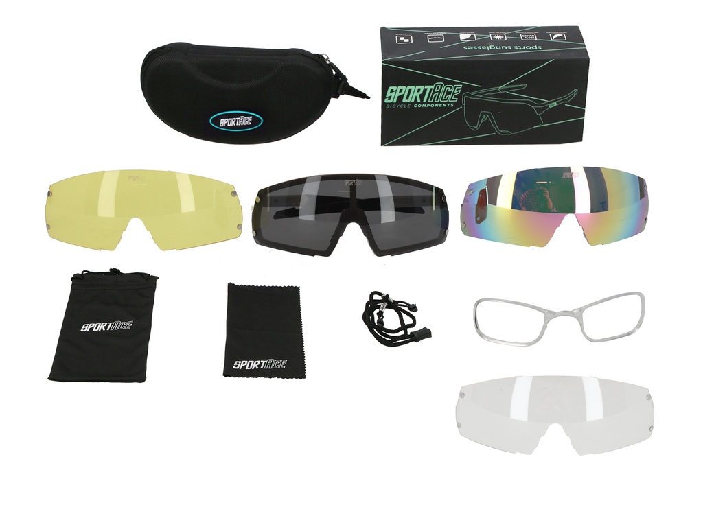 GAFA CICLISMO SA-915 SPORTACE BLANCO (LENTE ROSA) C/ESTUCHE FOTOCROMATICO