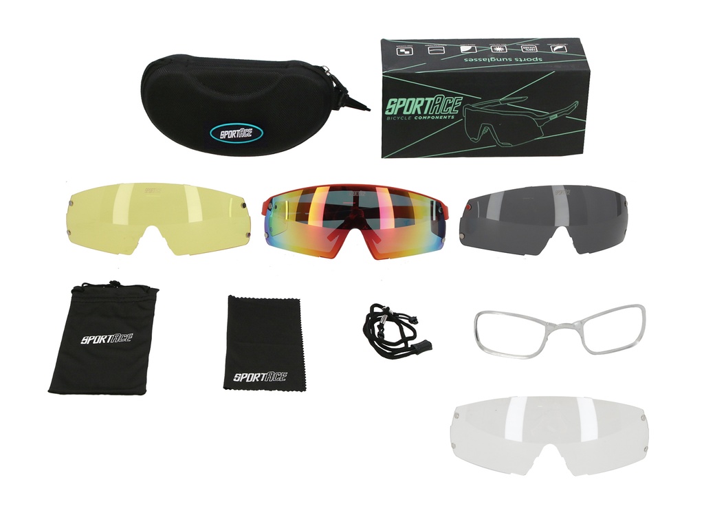 GAFA CICLISMO SA-915 SPORTACE NEGRO/ROJO C/ESTUCHE FOTOCROMATICO