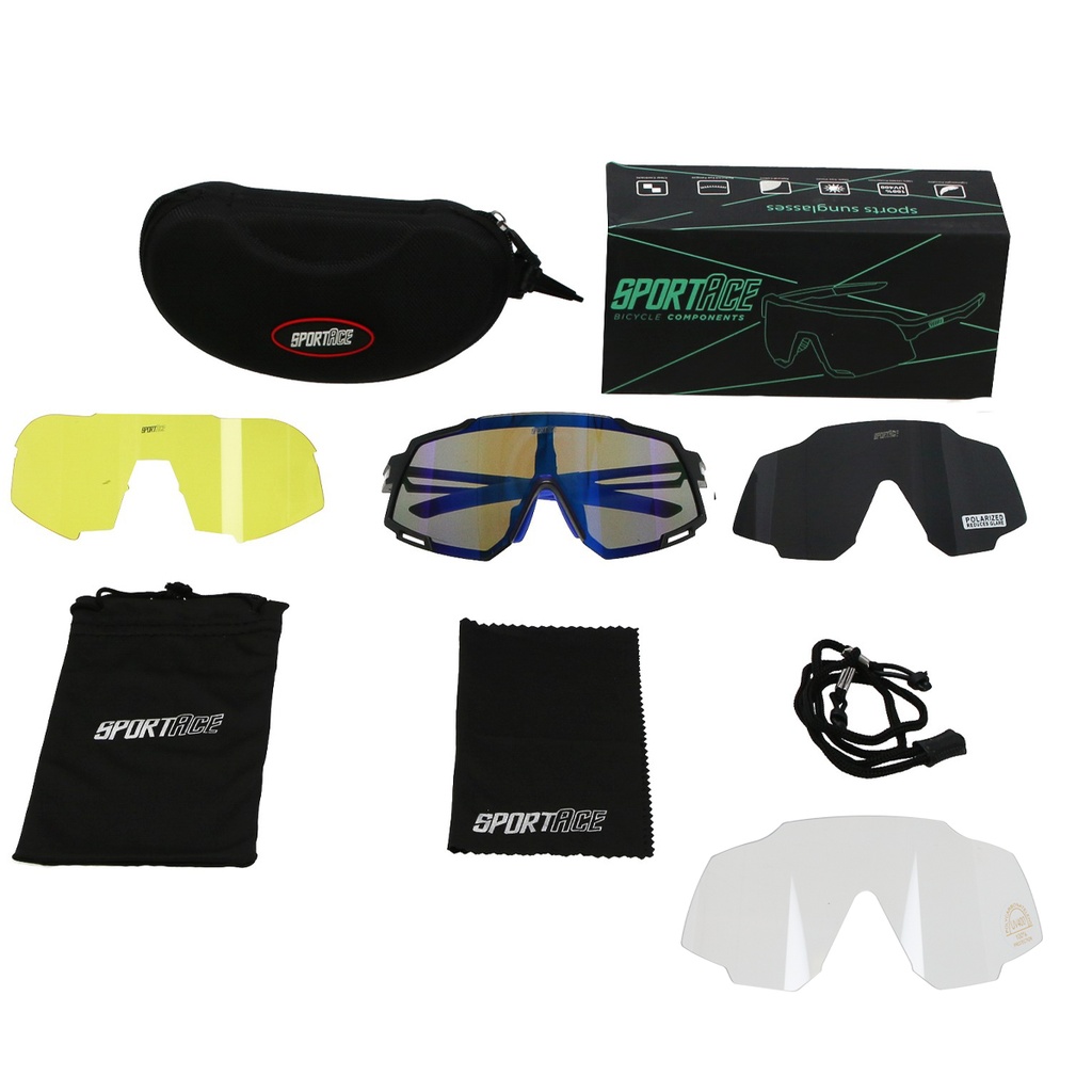 GAFA CICLISMO SA-838 SPORTACE AZUL/NEGRO C/ESTUCHE FOTOCROMATICO