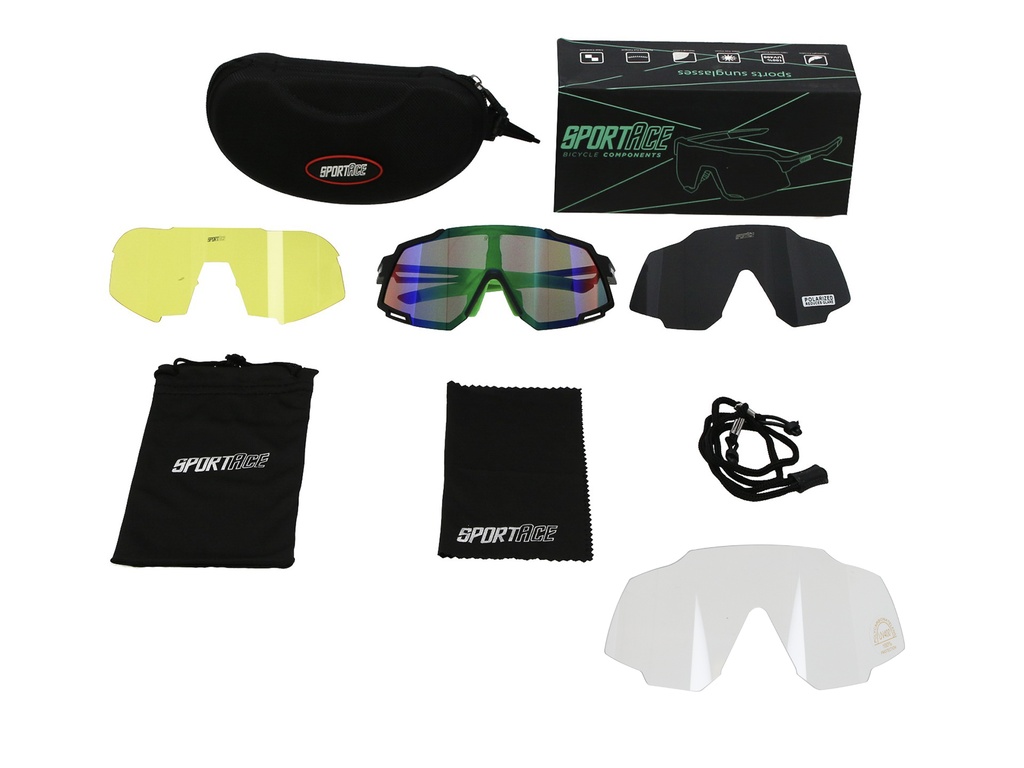 GAFA CICLISMO SA-838 SPORTACE VERDE/NEGRO C/ESTUCHE FOTOCROMATICO