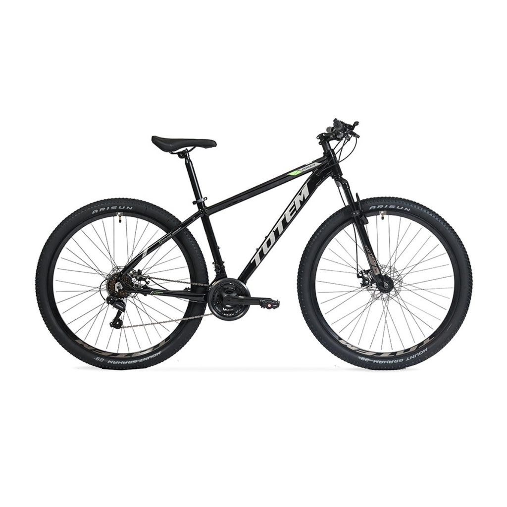 BICICLETA MTB TOTEM ALUMINIO R29" 21VEL NEGRO TALLE S