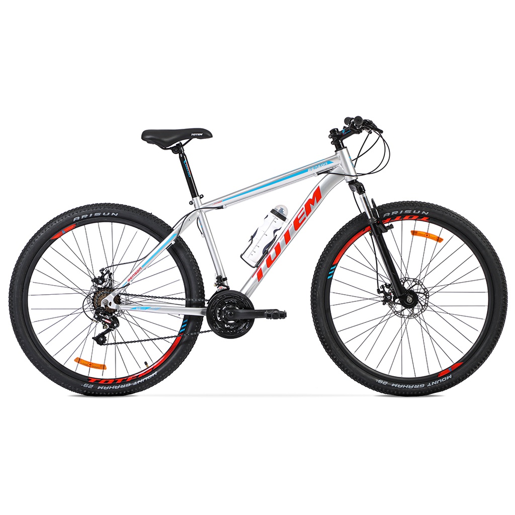 BIC MTB TOTEM ACERO 21VEL SUNRUN/SHENG GRIS/ROJO TALLE XL